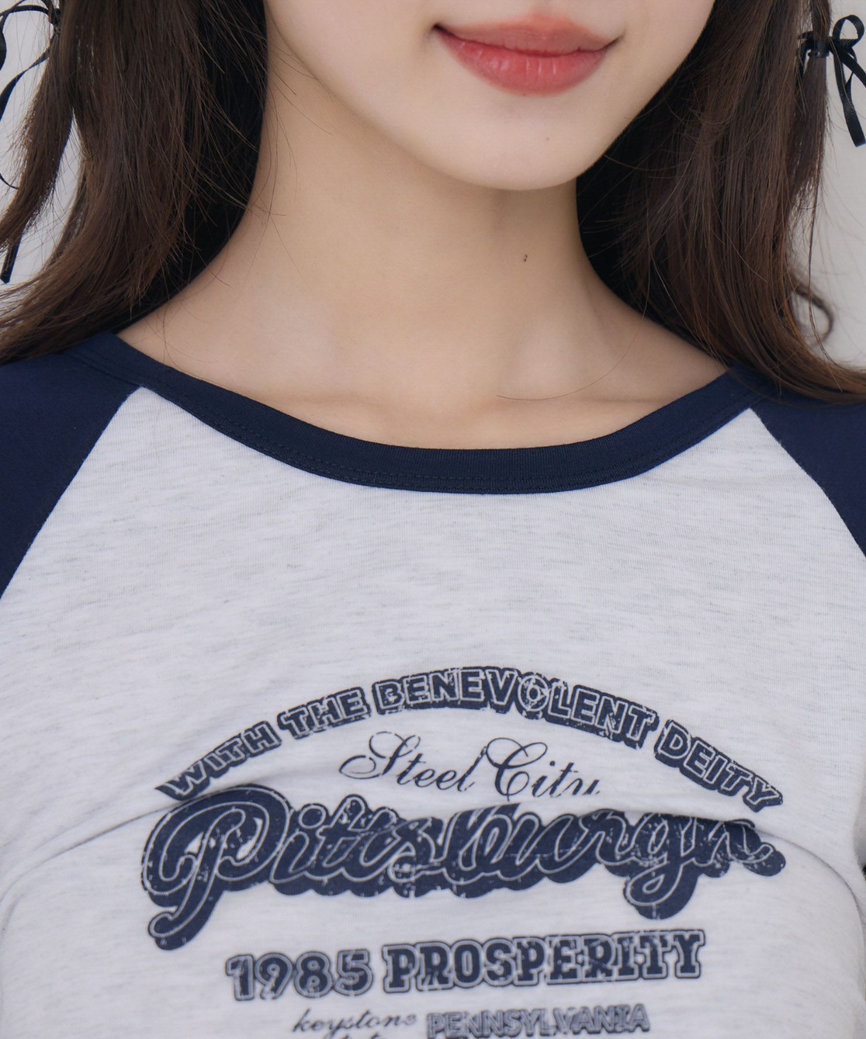 ドロスト五分袖TEE|ems excite | RETRO GIRL ONLINE STORE レトロ