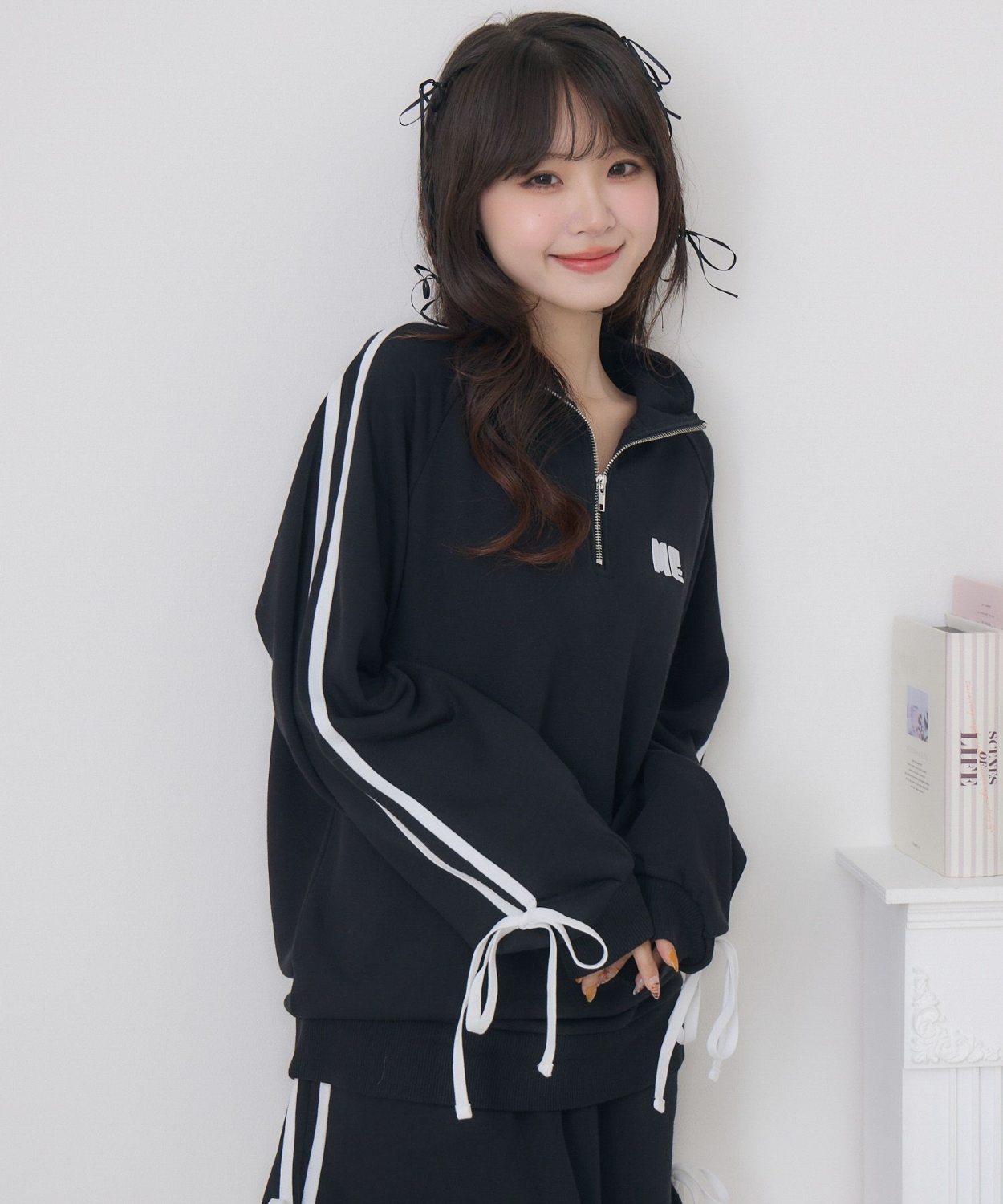 ラインリボンZIPトレーナー|ems excite | RETRO GIRL ONLINE STORE