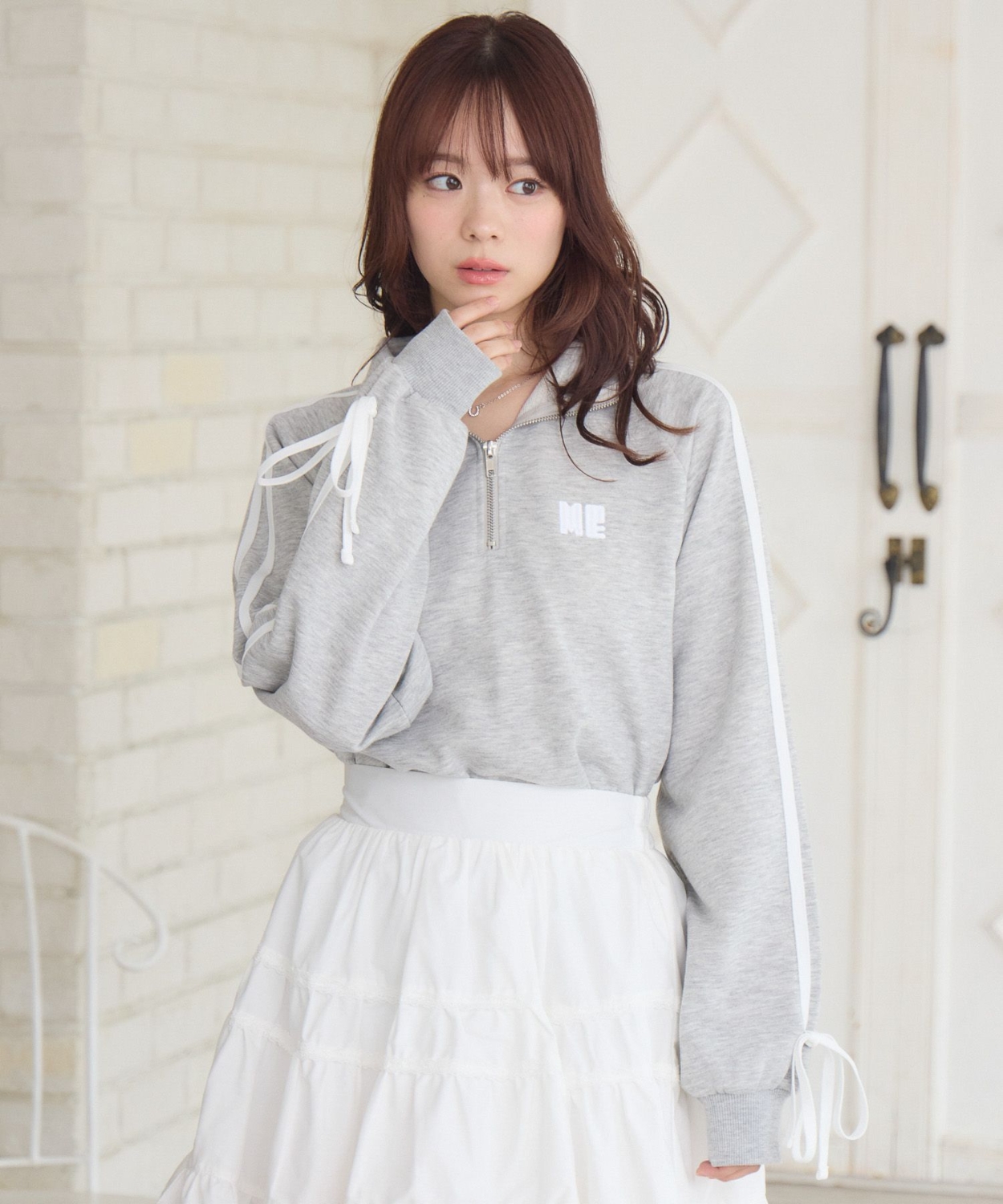 ラインリボンZIPトレーナー|ems excite | RETRO GIRL ONLINE STORE