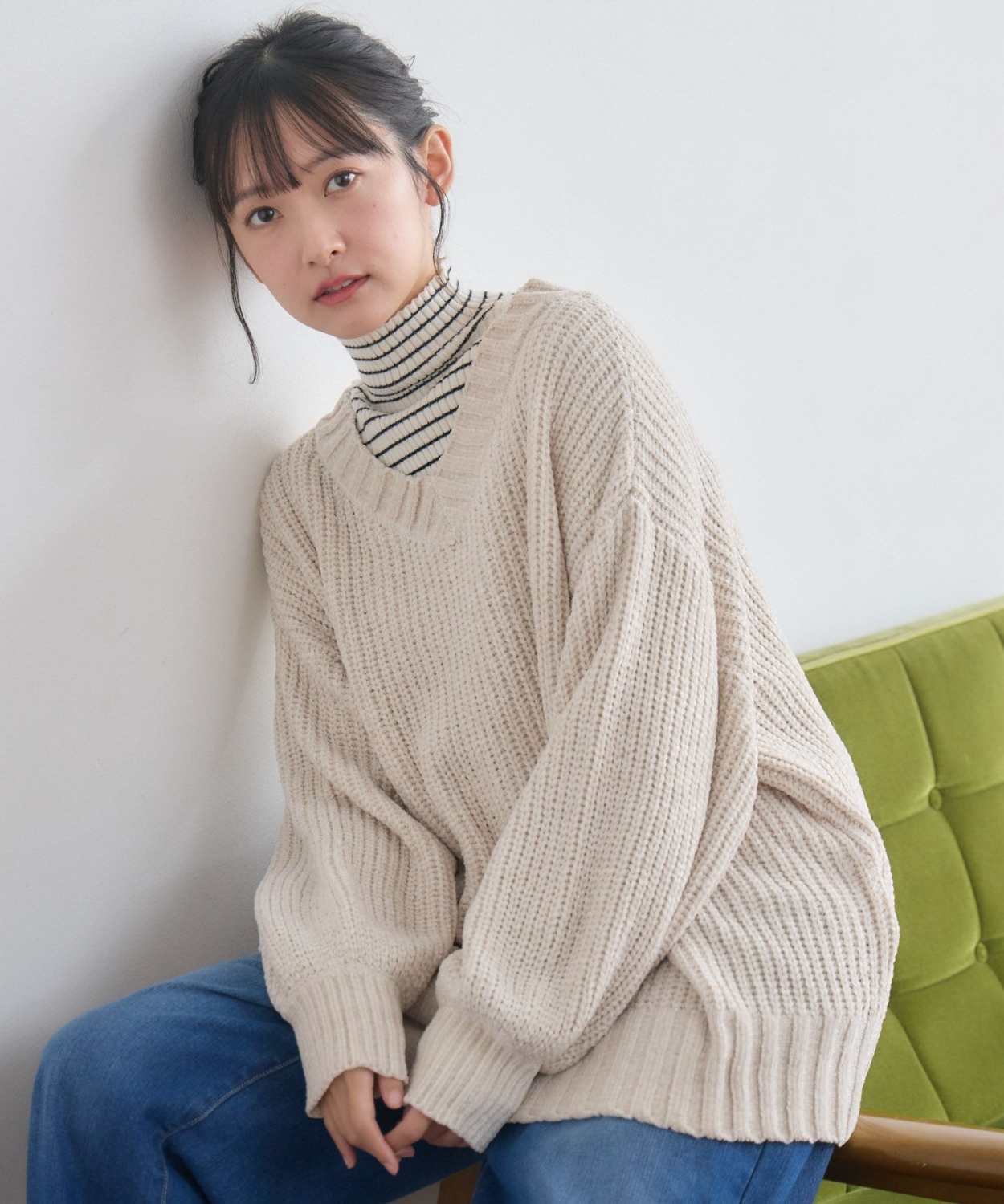 前後2way】ラメモールニット|RETRO GIRL | RETRO GIRL ONLINE STORE