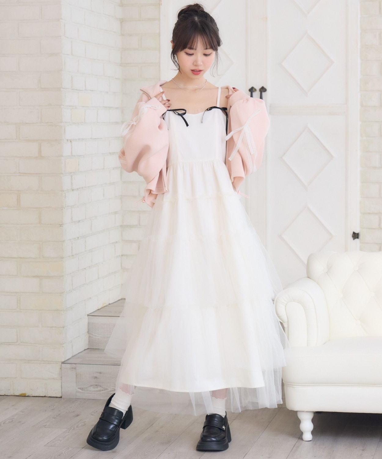 リボンティアードキャミOP|ems excite | RETRO GIRL ONLINE STORE