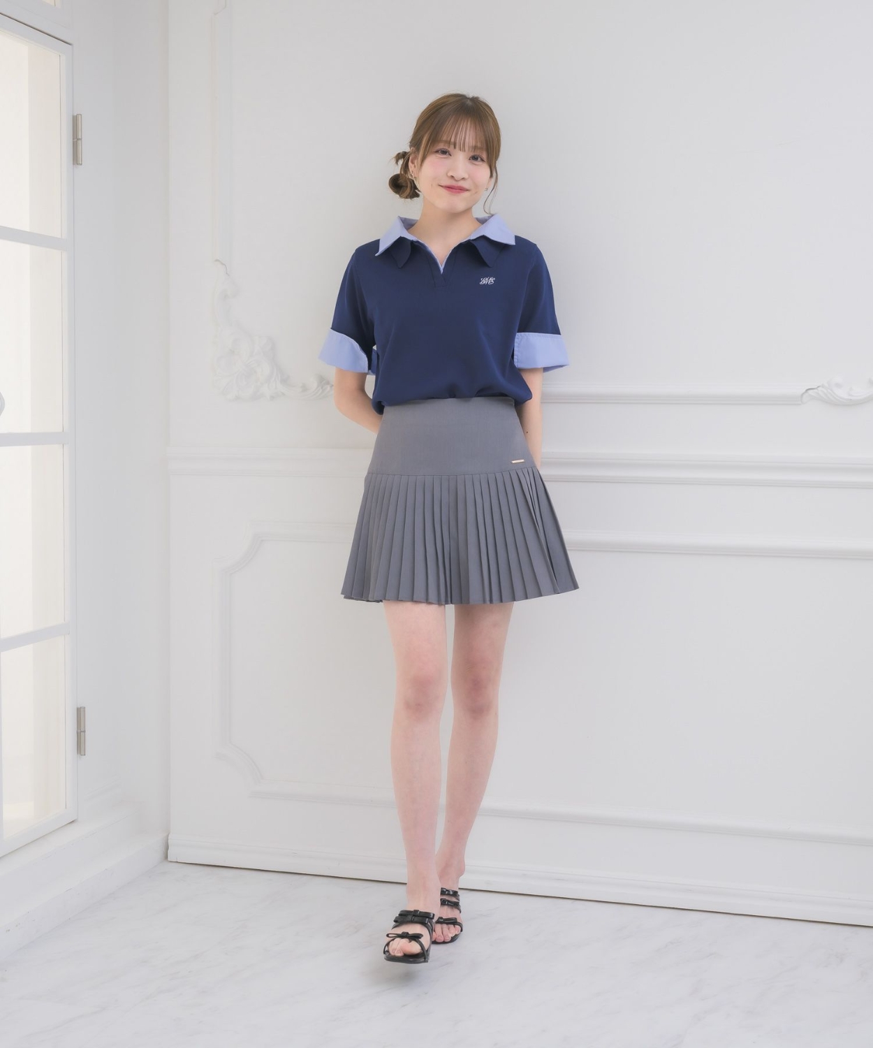 スキッパーSHレイヤード風NT|ems excite | RETRO GIRL ONLINE STORE