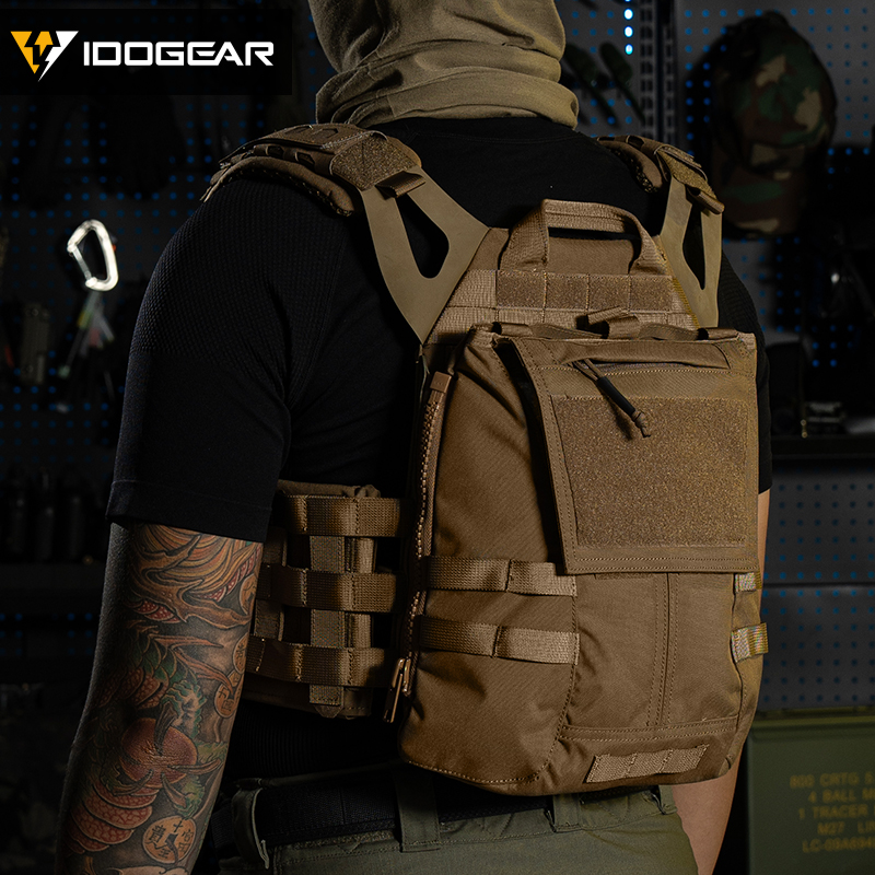 IDOGEAR Tactical Zip-on Panel Pouch Backpack Vest Accessory Bag