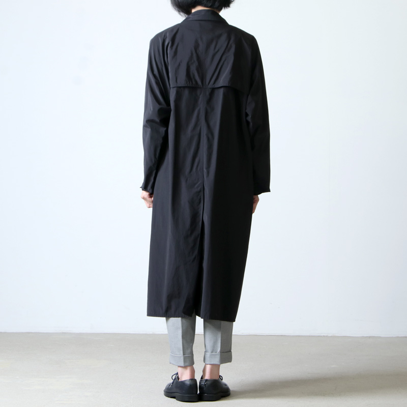 YAECA (ヤエカ) CONTEMPO RAIN COAT black / コンテンポレインコート