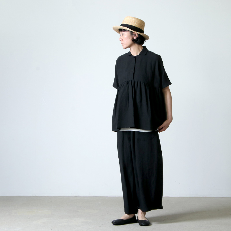 Atelier d'antan (アトリエ ダンタン) ギャザーブラウス Breton