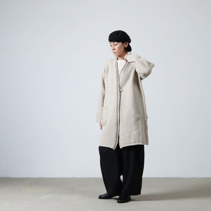 Atelier d'antan (アトリエ ダンタン) Bohr Wool Knit Long Cardigan