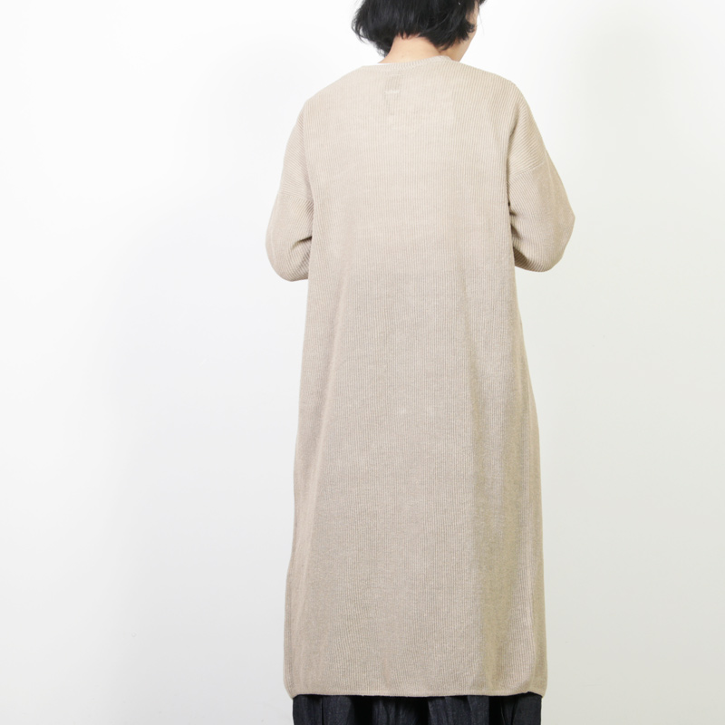 BATONER (バトナー) ドライリネンロングカーディガン