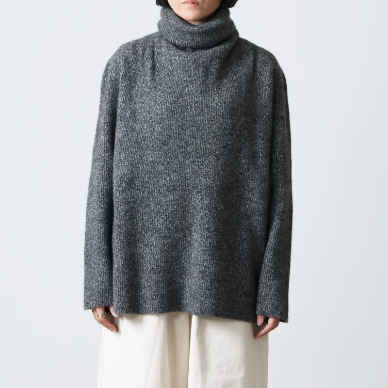 BATONER (バトナー) CASHMERE FOX UNIQUE TURTLE NECK / カシミア