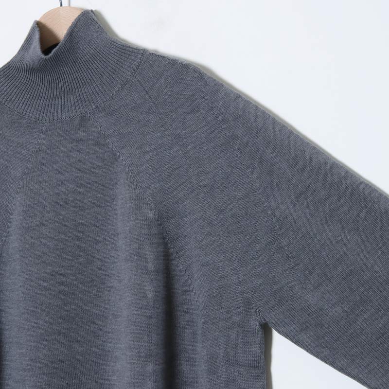 BATONER (バトナー) men SIGNATURE AGING WOOL TURTLE NECK FLAT