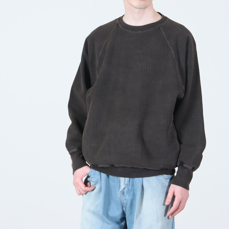 BATONER (バトナー) JUMBERCA URAKE FADE COLOR CREW NECK / ジャン