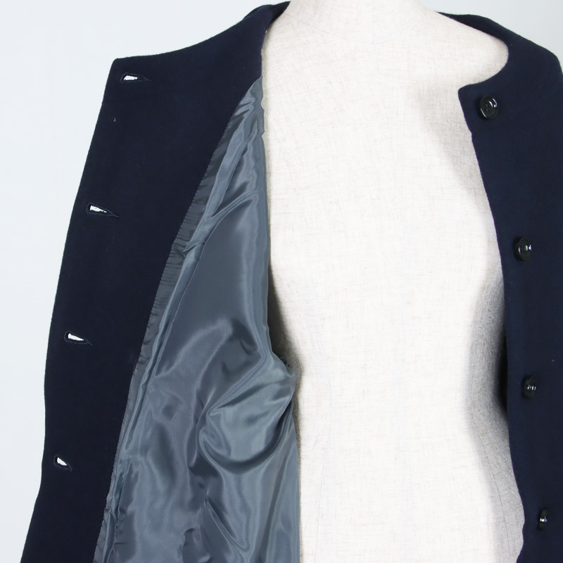 Commencement (コメンスメント) No collar wool coat / ノーカラー