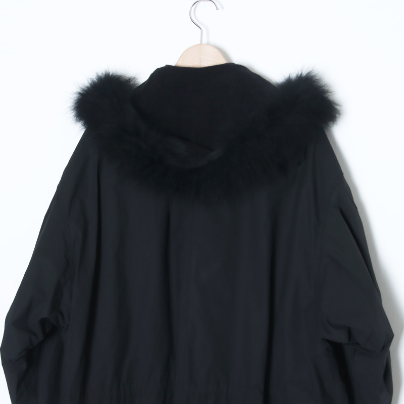 COMOLI (コモリ) コットンナイロン ミリタリーフーデッドコート