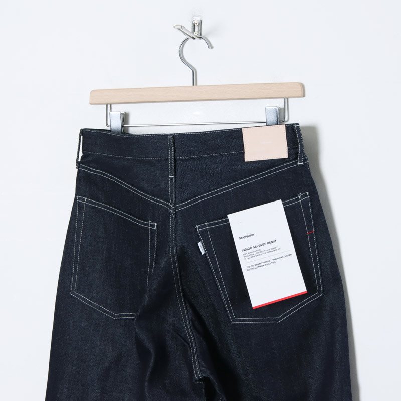 Graphpaper (グラフペーパー) Selvage Denim Five Pocket Wide