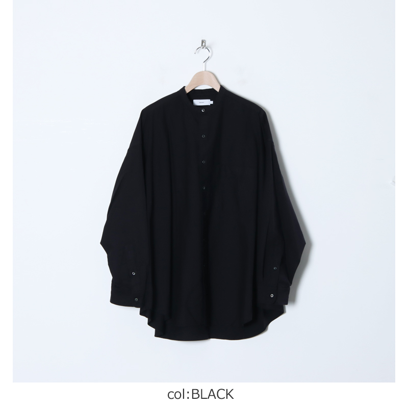 Graphpaper (グラフペーパー) Oxford Oversized Band Collar Shirt
