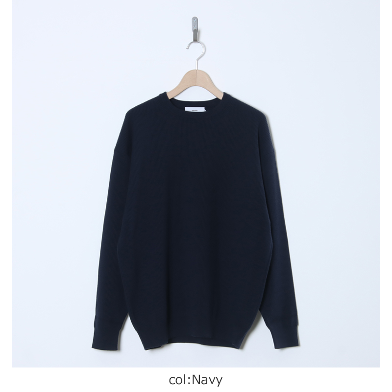 Graphpaper (グラフペーパー) High Density Crew Neck Knit / ハイデン
