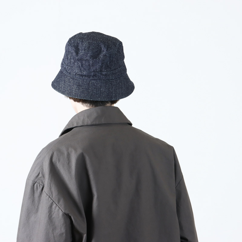 KIJIMA TAKAYUKI (キジマタカユキ) COTTON SILK DENIM BUCKET HAT