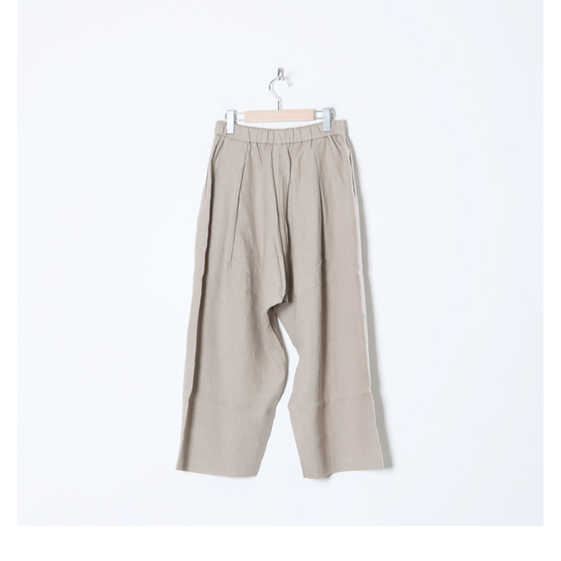 mizuiro ind (ミズイロインド) リネン ハイウエストワイドパンツ
