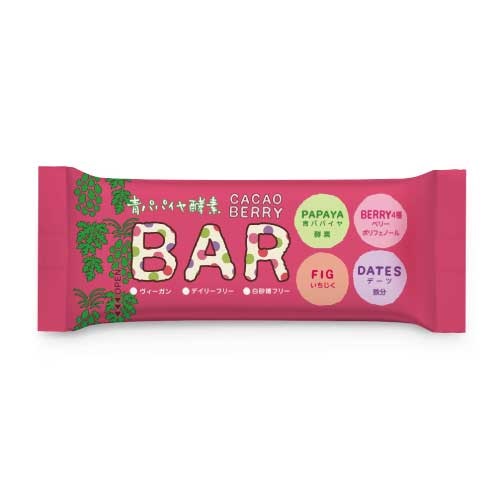 Bio-Normalizer】青パパイヤ酵素入り カカオベリーバー ｜｜Cosme