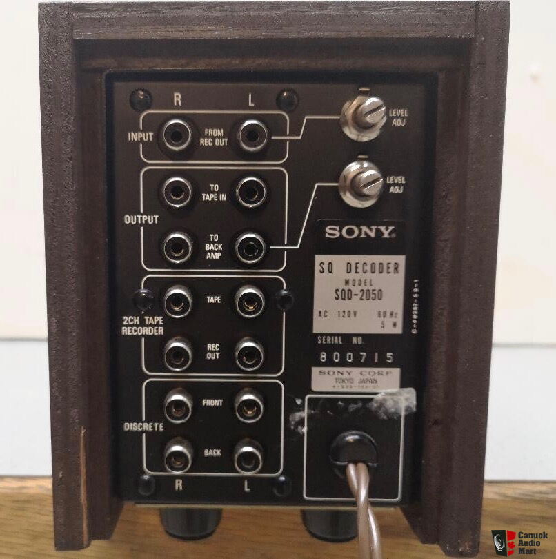 SQD 2050 Sony Quadraphonic Decoder Photo #2685961 - US Audio Mart