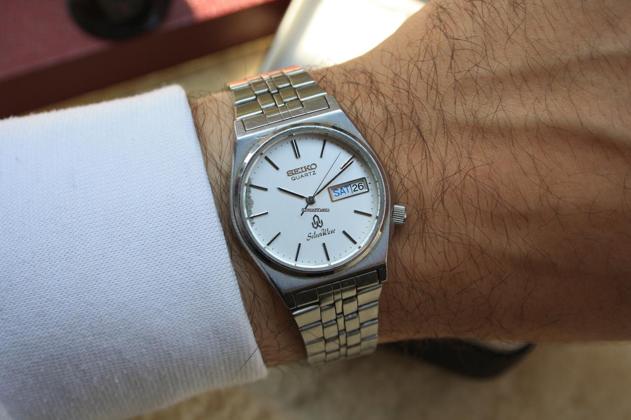Seiko Silver Wave Quartz White Dial for $241 for sale from a