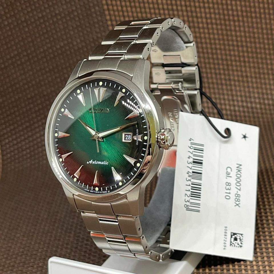 Citizen NK0007-88X Automatic Green Dial Stainless Men's Watch
