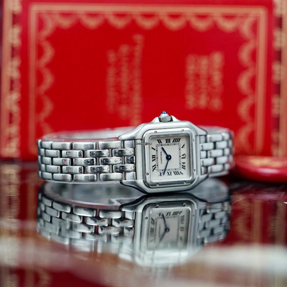 Cartier Panthere Lady Stainless Steel Hangtag+Box+Paper Ref. 1320