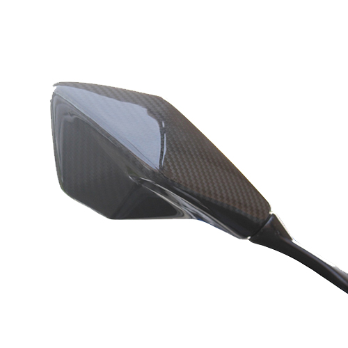 ミラーカバー 左右セット ドライカーボン 平織艶あり - バイク