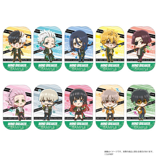 WIND BREAKER プイッ！とスクエア缶バッジコレクション 10個入りBOX