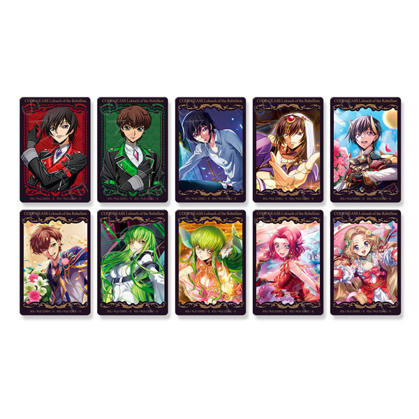 コードギアス 反逆のルルーシュ』第4弾 クリアカードステッカーA 10個