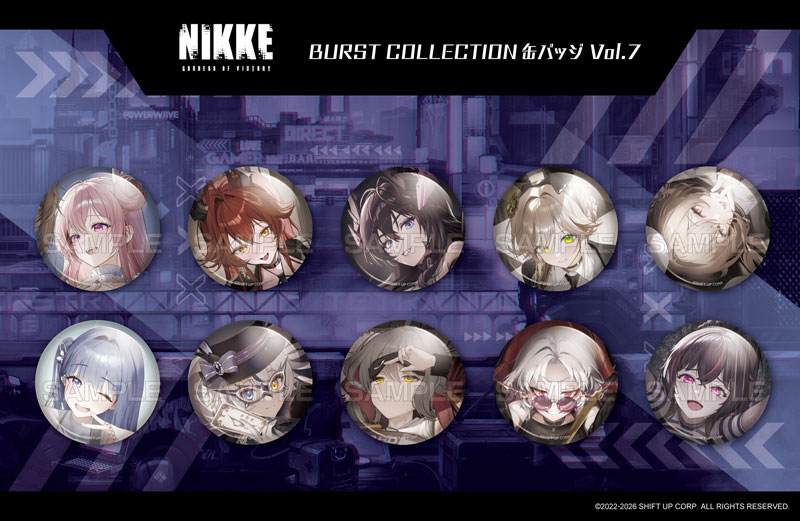 勝利の女神：NIKKE BURST COLLECTION缶バッジ Vol.7 10個入りBOX
