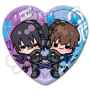 コードギアス 反逆のルルーシュ』第2弾 ハート型缶バッジ M-SB(スザク