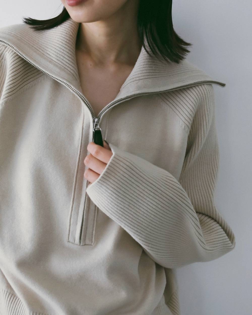 ànuke online store（アンヌーク） / Zip Rib KnitZip Rib Knit,ジップ