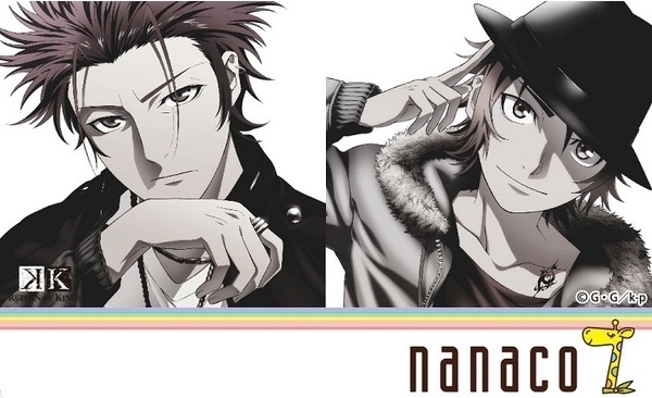 K（周防尊＆八田美咲)』のnancoカード付き舗装イラスト登場