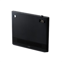クワッズ 静音パネルDCセラミックヒーター QS563BK ブラック | イオン