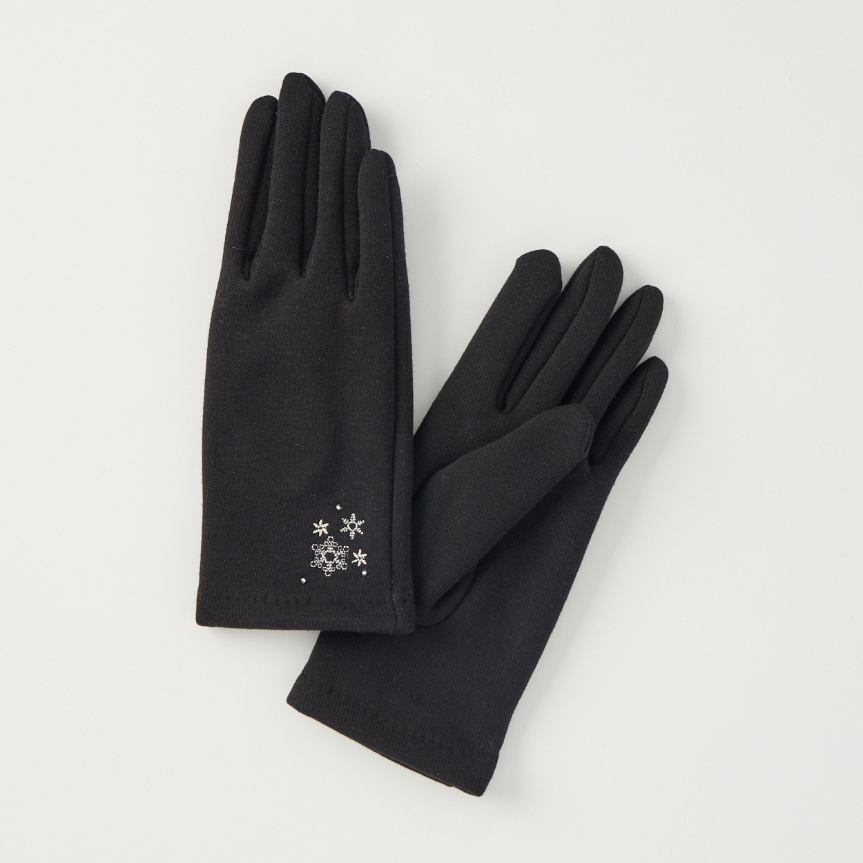 手袋 五指 ジャージー 猫刺繍 レディス | イオンスタイルオンライン