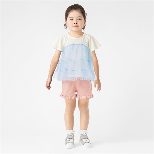 karamell KAKA オーロラチュールTシャツ 女の子 キッズ 100cm-130cm