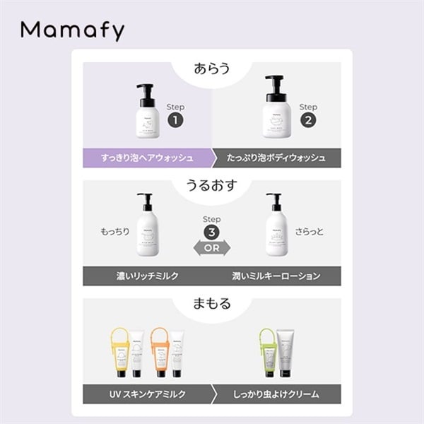 ママフィ すっきり泡 ヘアウォッシュ 本体 280ml ベビー シャンプー