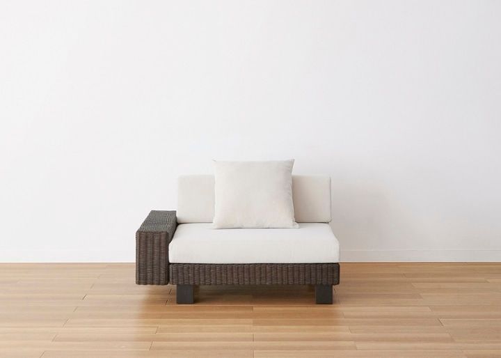 ケイ・ローソファ 片アーム (ラタン)・2人・3人掛け～床に近い暮らし
