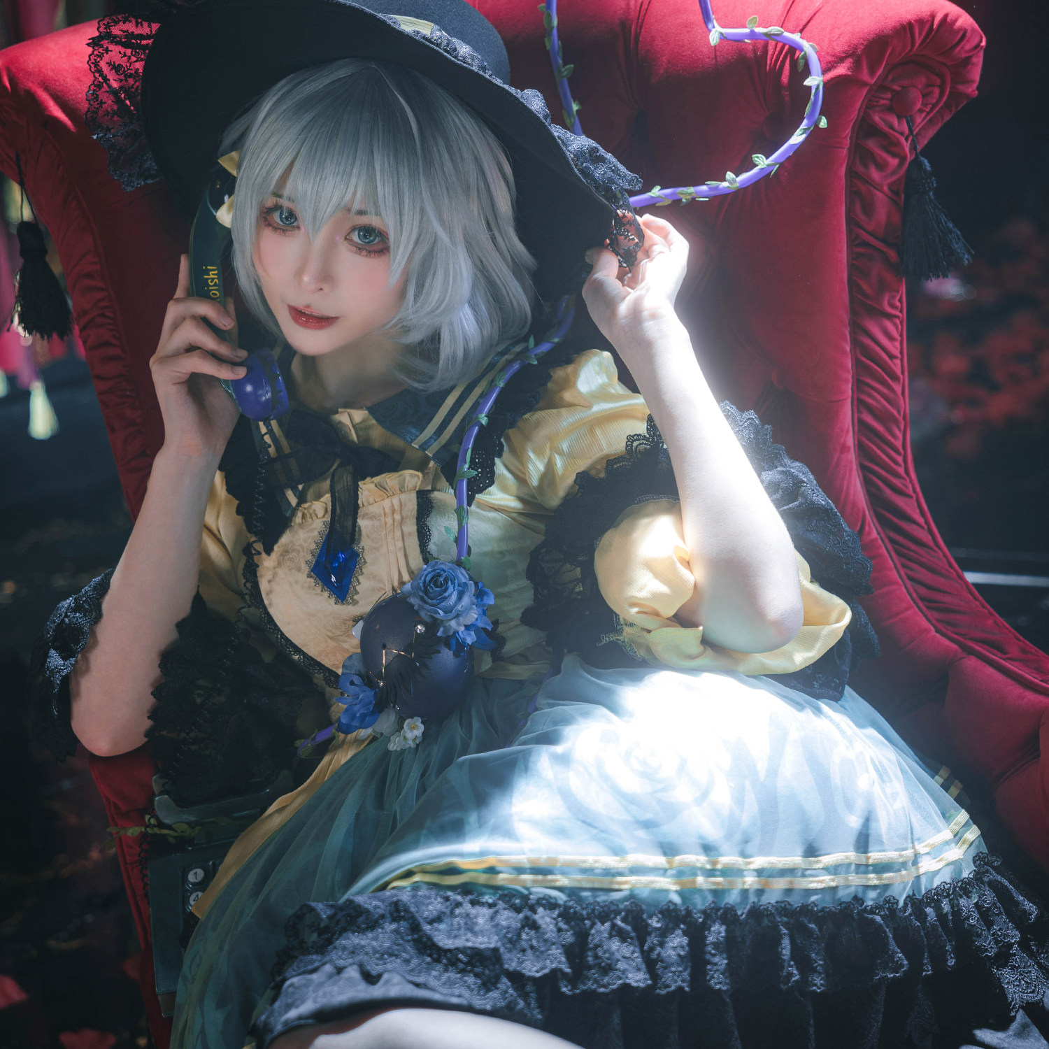 尾款】星雨魔法店原創東方Project二設東風谷早苗cosplay巫女服