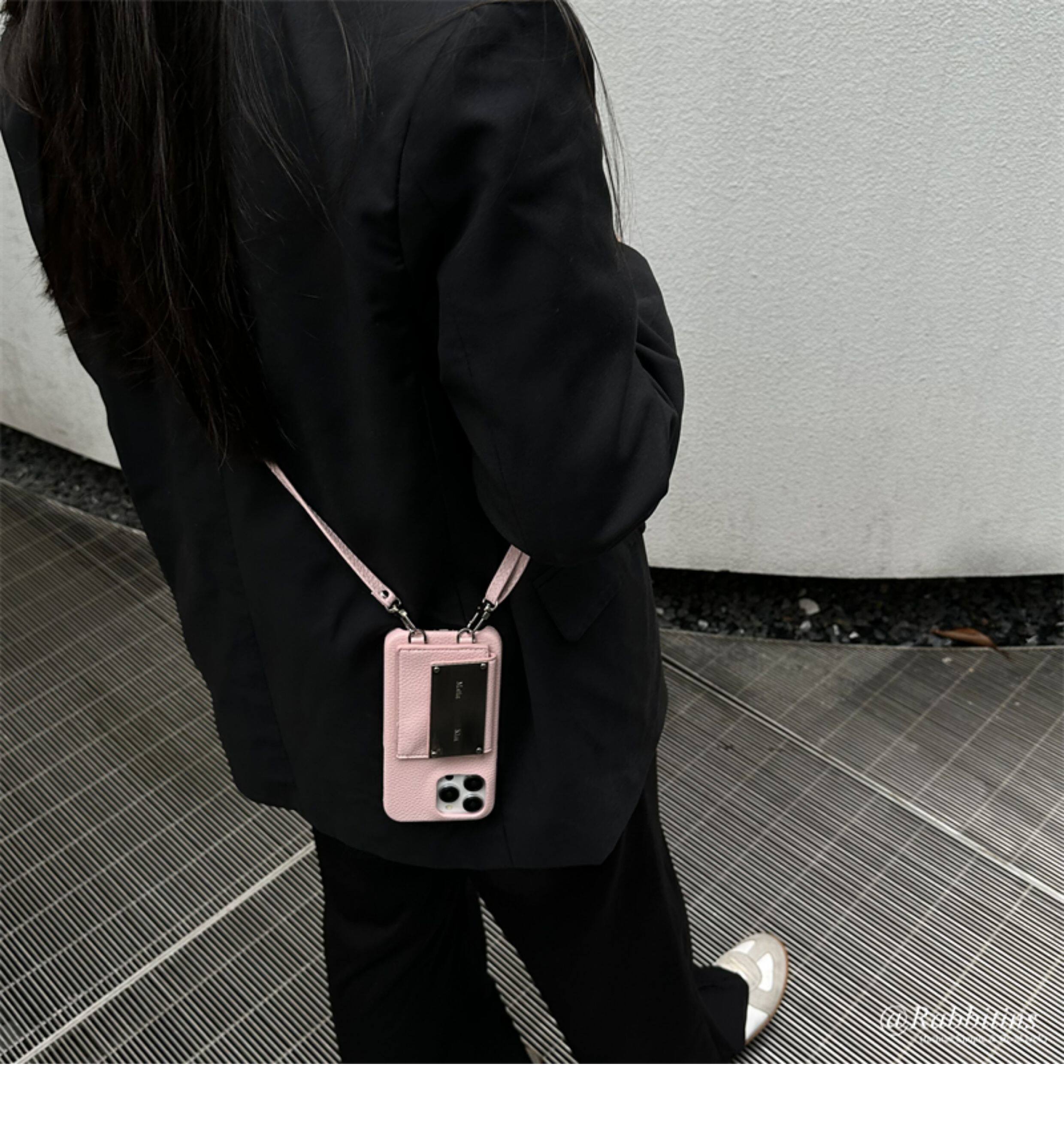 Korean Design Matin Kim Niche Leather Minimalist Crossbody Case