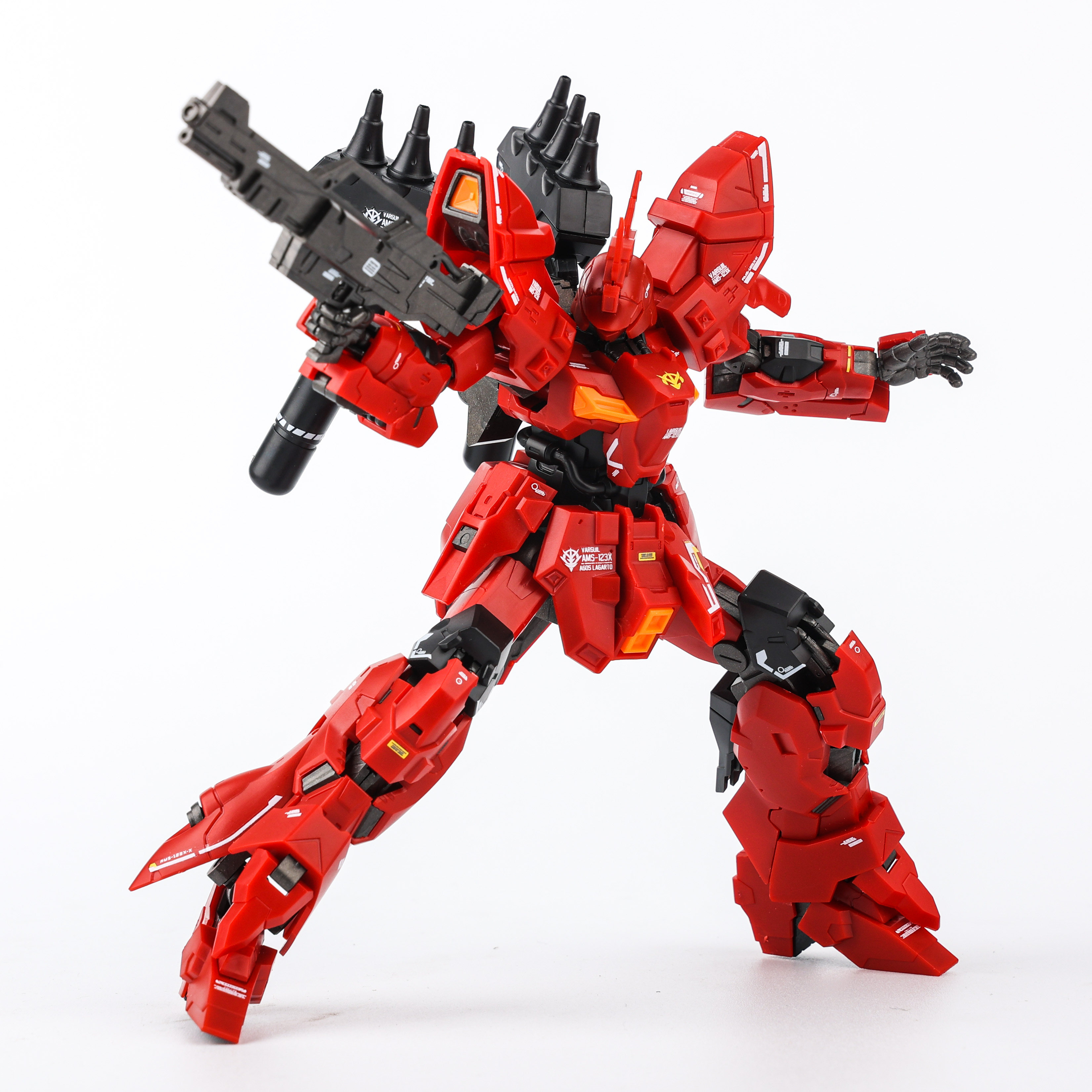 HG 1/144 AMS 123X VARGUIL SAZABI PROTOTYPE MODEL KIT RED VER