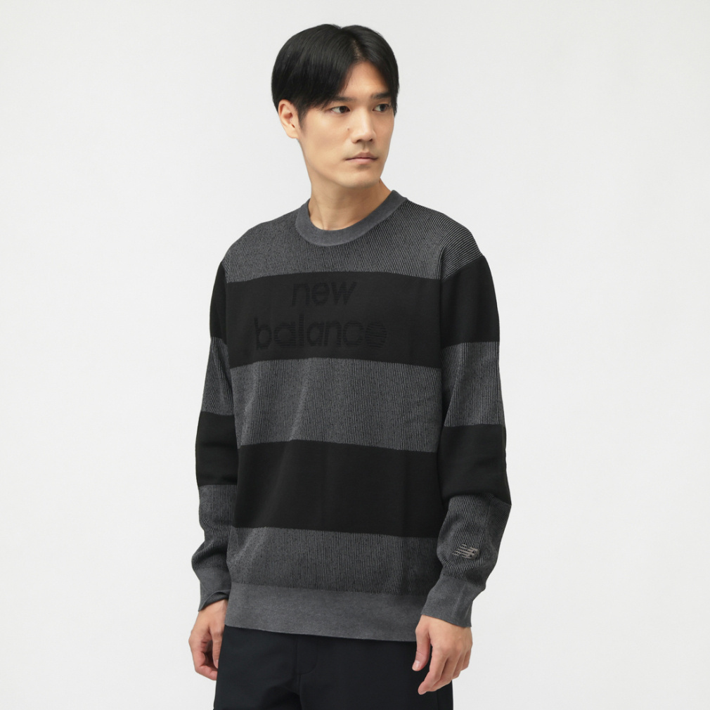 ニューバランス ゴルフウェア 長袖セーター 秋 冬 CREW NECK KNIT