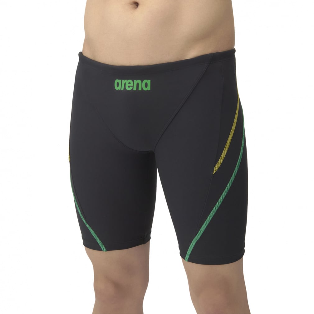 アリーナ メンズ 水泳 競泳水着 トレーニングスパッツ ハーフレッグ
