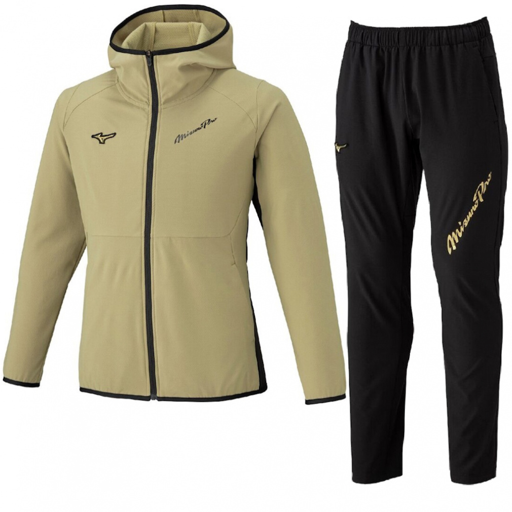 ミズノ メンズ 上下セット 【ミズノプロ】長袖ウインドブレーカー