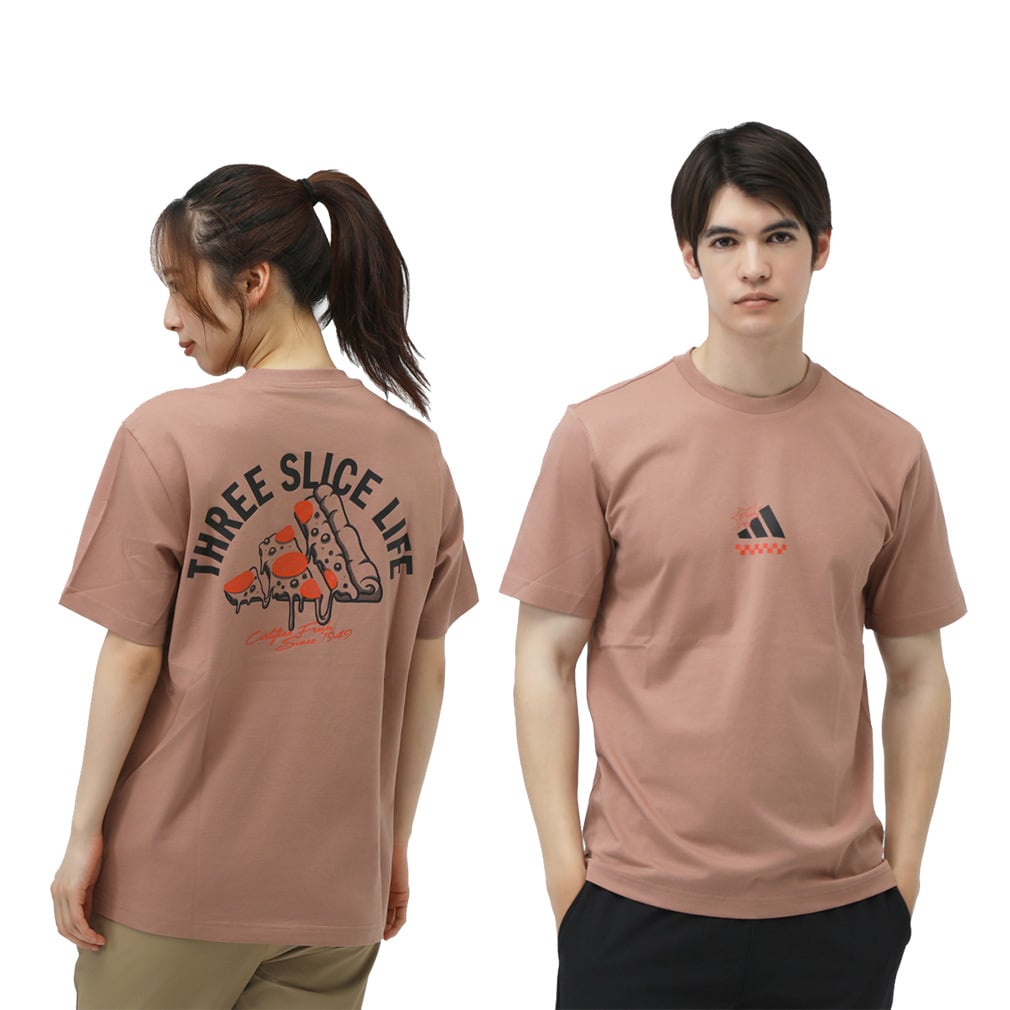 アディダス メンズ 半袖 Tシャツ ラウンジ ピザグラフィック 半袖T