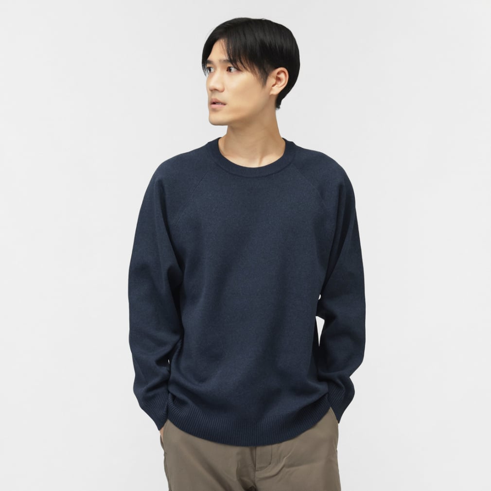 ティゴラ メンズ スウェット トレーナー ウォッシャブルニットクルー