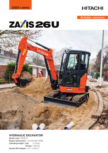 ZX26U-6 - Hitachi Construction Machinery (Europe) - PDF Catalogs