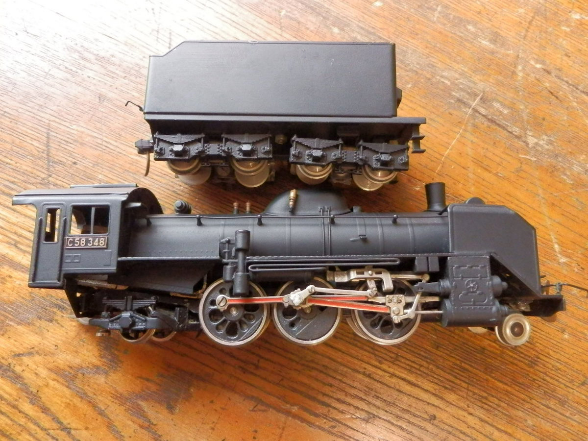 MIYAZAWA 宮沢模型? / HOゲージ 国鉄 C58形 58 348 蒸気機関車 中古