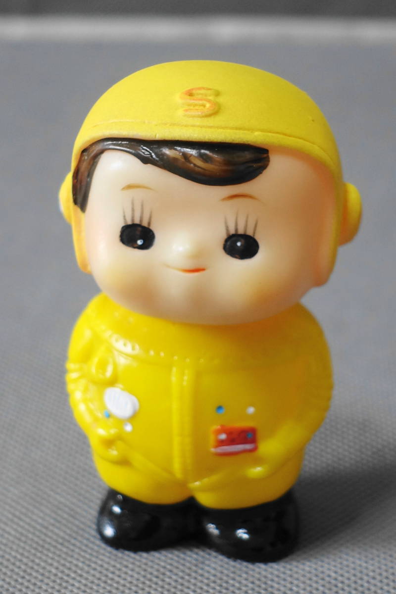 激レア 昭和レトロ 滋賀銀行 当時物 ソフビ しがちゃん 貯金箱 宇宙服