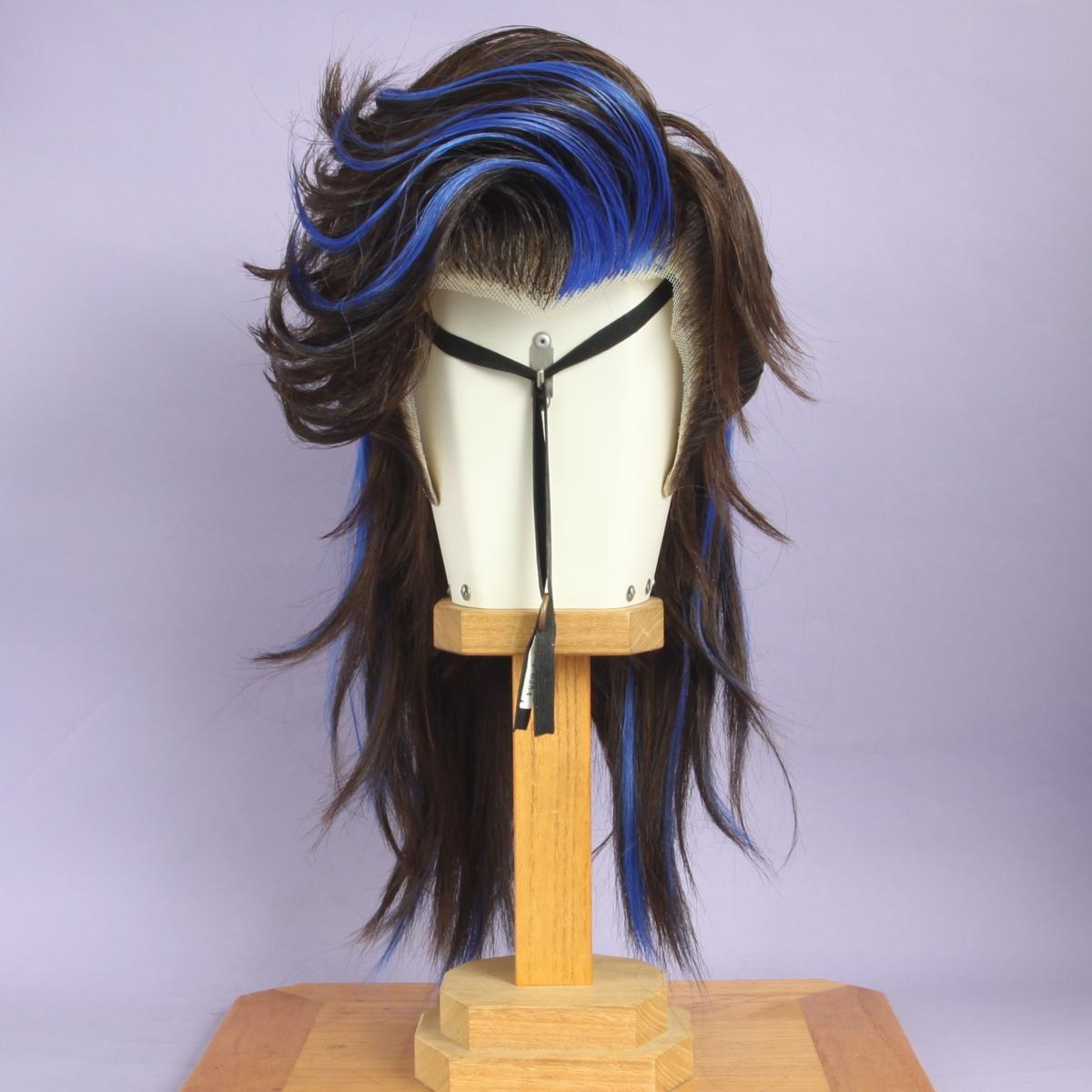 辰巳9号サイズ、耐熱ファイバープラスアレンジオーダーかつら 中古舞踊